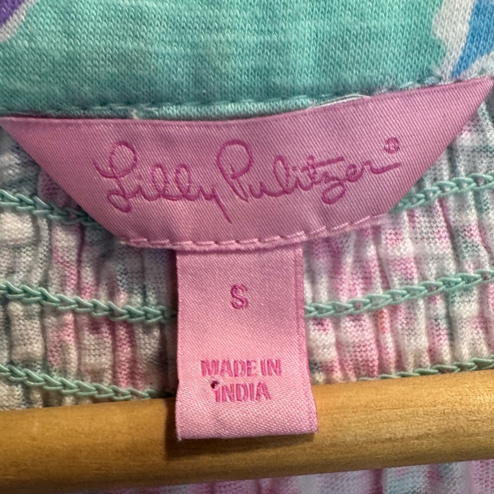 Lilly Pulitzer Essie Dress in Minty Fresh Fansea Sz S - Picture 10 of 13